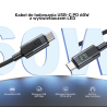 Kabel przewód USB-C do USB-C PD 60W 3m | Unitek C14158ABK01