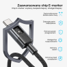 Kabel przewód USB-C do USB-C PD 60W 3m | Unitek C14158ABK01