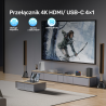 Przełącznik switch HDMI / USB-C 4w1 4K 60Hz | Unitek V1313AGY