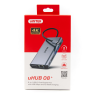 Hub USB-C 8w1 HDMI 4K VGA RJ45 SD Audio PD 100W | Unitek D1019B