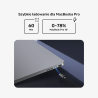 Kabel przewód USB-C do USB-C PD 60W 1m LED | Unitek C14158ABK01