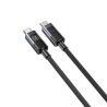 Kabel przewód USB-C do USB-C PD 60W 1m LED | Unitek C14158ABK01