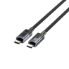 Kabel przewód USB-C do USB-C PD 60W 2m LED | Unitek C14158ABK01