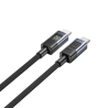 Kabel przewód USB-C do USB-C PD 60W 2m LED | Unitek C14158ABK01