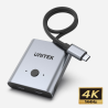 Dwukierunkowy przełącznik USB-C 4K 144Hz 100W PD | Unitek D1078A