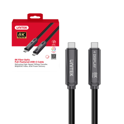 Optyczny kabel USB-C do USB-C 10Gbps PD 60W 7m | Unitek