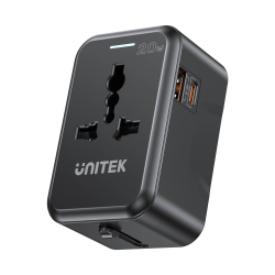 Uniwersalny adapter podróżny ładowarka GaN 20W | Unitek