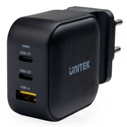 Ładowarka sieciowa GaN 3 porty USB-C USB-A PD 66W | Unitek