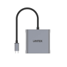Adapter USB-C do 2x HDMI 4K 60Hz MST Rexo | Unitek Polska
