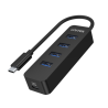Wyprzedaż | Hub aktywny USB-C do 4x USB-A 3.0 5Gbps | Unitek