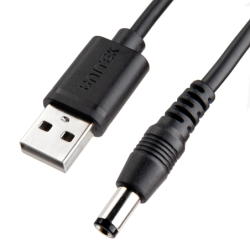 Wyprzedaż Kabel zasilający USB do wtyk DC 5.5 / 2.5mm 9V 1.5m | Unitek