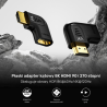 Wyprzedaż Adapter kątowy płaski HDMI 2.1 8K 90° i 270° 2 szt. | Unitek