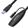 Aktywny przedłużacz USB 3.1 Gen 1 15m ze wzmacniaczem | Unitek