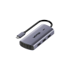 Hub USB-C Unitek 6w1 4K HDMI PD 100W RJ45 Space Grey