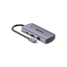 Hub USB-C Unitek 6w1 4K HDMI PD 100W RJ45 Space Grey
