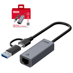 Adapter USB-A / USB-C do Gigabit Ethernet Unitek LAN