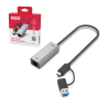 Adapter karta sieciowa USB-C/A do RJ45 2.5G | Unitek