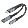 Adapter USB-C na Jack 3,5mm z Ładowaniem PD 60W Unitek