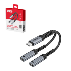 Adapter USB-C na USB-C Audio z Ładowaniem PD 60W Unitek