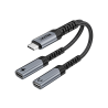 Adapter USB-C na USB-C Audio z Ładowaniem PD 60W Unitek