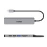 Hub USB-C 7w1 HDMI 4K PD 100W Czytnik SD/microSD | Unitek