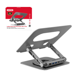 Podstawka pod laptopa z hubem USB-C 5w1 Unitek D1109CGY0