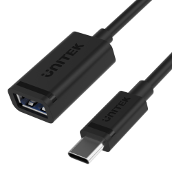 Kabel adapter USB-C do USB-A 10Gbps 60W 1m | Unitek C476BK-1M