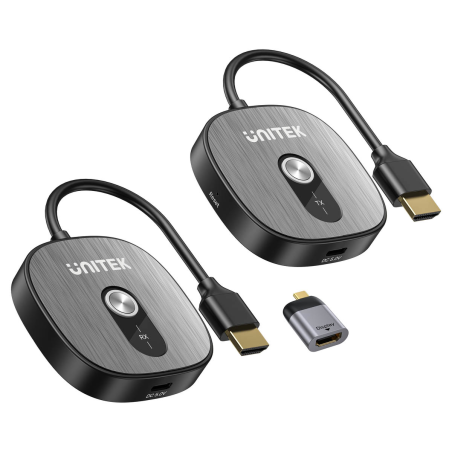Nadajnik i odbiornik HDMI 4K Unitek V1717CBK01