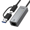Karta sieciowa USB-C USB-A do RJ45 2.5 Gbps | Unitek U1313C