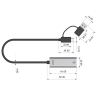 Karta sieciowa USB-C USB-A do RJ45 2.5 Gbps | Unitek U1313C