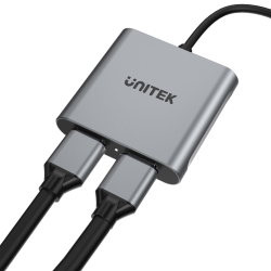 Adapter USB-C do 2x HDMI 4K 60Hz MST | Unitek V1404B