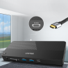 Przełącznik KVM Hub USB-C stacja dokująca 4K LAN | Unitek D1077A