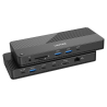Przełącznik KVM Hub USB-C stacja dokująca 4K LAN | Unitek D1077A