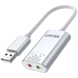 Karta dźwiękowa USB mini jack Stereo 196kHz | Unitek Y-247A