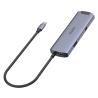 Aktywny Hub USB-C 6w1 HDMI 4K RJ45 PD 100W | Unitek H1112F