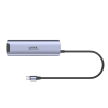 Aktywny Hub USB-C 6w1 HDMI 4K RJ45 PD 100W | Unitek H1112F