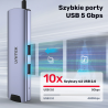 Aktywny Hub USB-C 6w1 HDMI 4K RJ45 PD 100W | Unitek H1112F