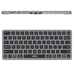 Klawiatura z hubem USB-C stacja dokująca 9w1 4K 60Hz | Unitek