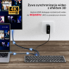 Klawiatura z hubem USB-C stacja dokująca 9w1 4K 60Hz | Unitek