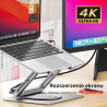 Obrotowa podstawka pod laptopa z hubem USB-C 4K HDMI | Unitek