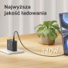 Kabel USB-C do MagSafe 3 140W 1m czarny oplot | Unitek
