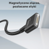 Kabel USB-C do MagSafe 3 140W 1m czarny oplot | Unitek