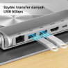 Obrotowa podstawka pod laptopa z hubem USB-C 4K HDMI | Unitek