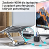 Obrotowa podstawka pod laptopa z hubem USB-C 4K HDMI | Unitek
