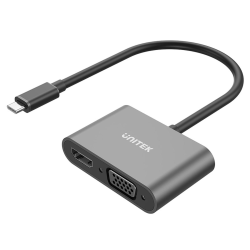 Adapter przejściówka USB-C do HDMI 4K VGA 1080p | Unitek