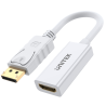Adapter DisplayPort do HDMI 4K biały | Unitek Y-6332