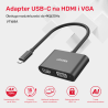 Adapter przejściówka USB-C do HDMI 4K VGA 1080p | Unitek