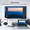 Adapter przejściówka USB-C do HDMI 4K VGA 1080p | Unitek