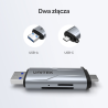 Czytnik kart SD i microSD USB-C USB-A 5Gbps | Unitek R1010A