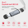 Czytnik kart SD i microSD USB-C USB-A 5Gbps | Unitek R1010A